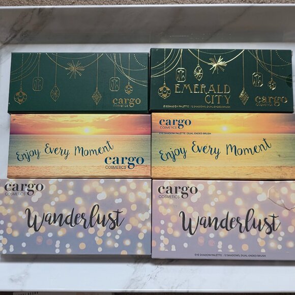 Cargo Eye Shadow Palette Lot-WANDERLUST-EMERALD CITY-ENJOY EVERY MOMENT - Picture 7 of 7